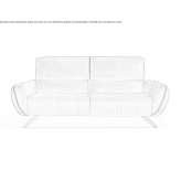 2-seater fabric sofa with headrest Meux