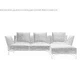 Upholstered sofa with chaise longue Vilppula