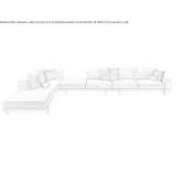 Corner sectional sofa with removable cover Bolheim
