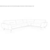 Narożna skórzana sofa 5-osobowa Bromberg