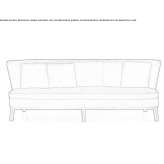 3-seater fabric sofa Mactun