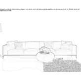 Sectional sofa made of eco-leather Maniakoi