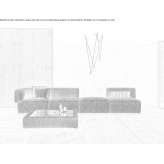 Modular sectional sofa made of fabric Ajaccio