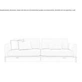 Sofa z tkaniny Orsay