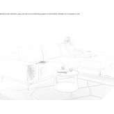 Sofa materiałowa 3-osobowa z szezlongiem Norden