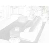 Sectional fabric sofa with a chaise longue Craponne