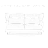 Sofa 3-osobowa z wysokim oparciem Kubey