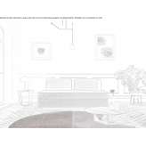 A fold-out fabric sofa Emley