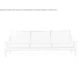 Skórzana sofa 3-osobowa Molino