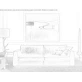 Leather 3-seater sofa Ortabag