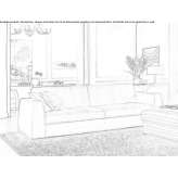 3-seater fabric sofa Ortabag