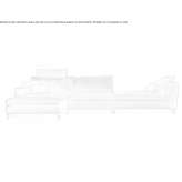 Sofa segmentowa z tkaniny lub skóry Demmin