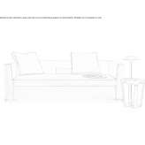 Sofa rozkładana z tkaniny lub skóry Carinaro