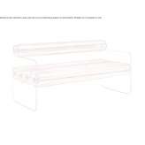 Glass and TPU sofa with armrests Trieben
