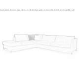Sofa segmentowa z tkaniny lub skóry Saki