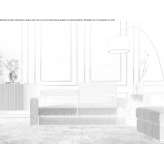 Materiałowa rozkładana sofa Berwang