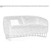 Sofa z tkaniny Albardon