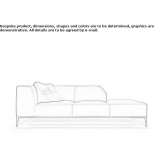 Narożna sofa segmentowa z tkaniny Vidardo