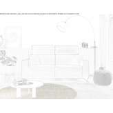Fabric sofa bed with headrest Horta