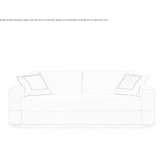 Fabric fold-out sofa Alapli