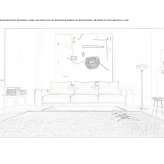 Leather 3-seater sectional sofa Kowiesy