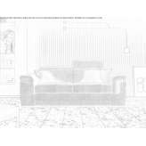 Fabric sofa bed with headrest Espumoso