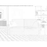 Waterproof cotton blend sofa bed with removable cover Pojatno