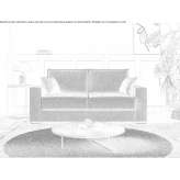 Fabric sofa bed with removable cover Grondona
