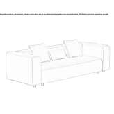 Leather 4-seater sofa Spalt
