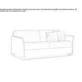 Sofa bed with removable cover Porcieu