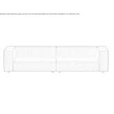 Leather 4-seater sofa Spalt