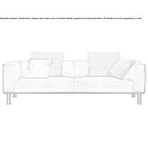 3-seater sofa Mirabel