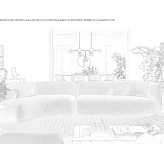 Sectional fabric sofa with removable cover Sakcagoz