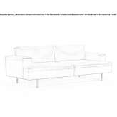 Skórzana sofa 4-osobowa Quissac