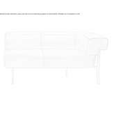 Modular 2-seater sofa Nereto