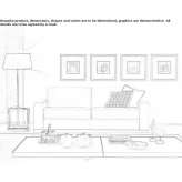 Fabric sofa Songeons
