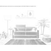 Fabric fold-out sofa Lomma