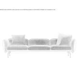 4-seater fabric sofa with a removable cover Mervans