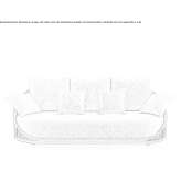3-seater rattan sofa Lumby