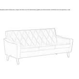Sofa materiałowa 3-osobowa Sumrall