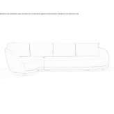 Sectional fabric sofa Ellerau
