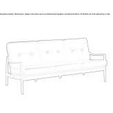 3-osobowa sofa ze skóry winylowej Sumrall