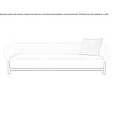 Sofa z tkaniny Klakar