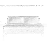 Fabric fold-out sofa Kinsey