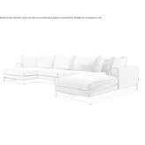 Fabric sofa with chaise longue Blavozy