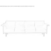 Skórzana sofa 4-osobowa Torriana