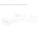Fabric corner sofa Mervans