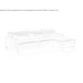 3-seater fabric sofa with a chaise longue Shepsi