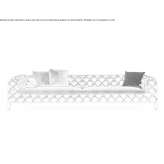 Pikowana skórzana sofa Rybitvi