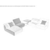 Leather sectional sofa with electric drive Senovo